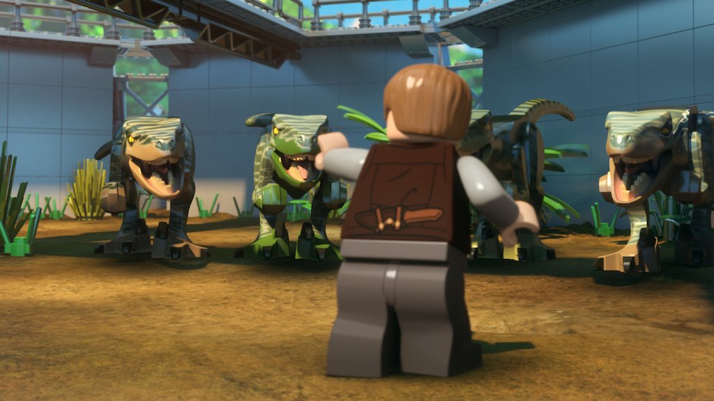 jurassic world lego en español